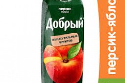 Сок персик-яблоко 1 л